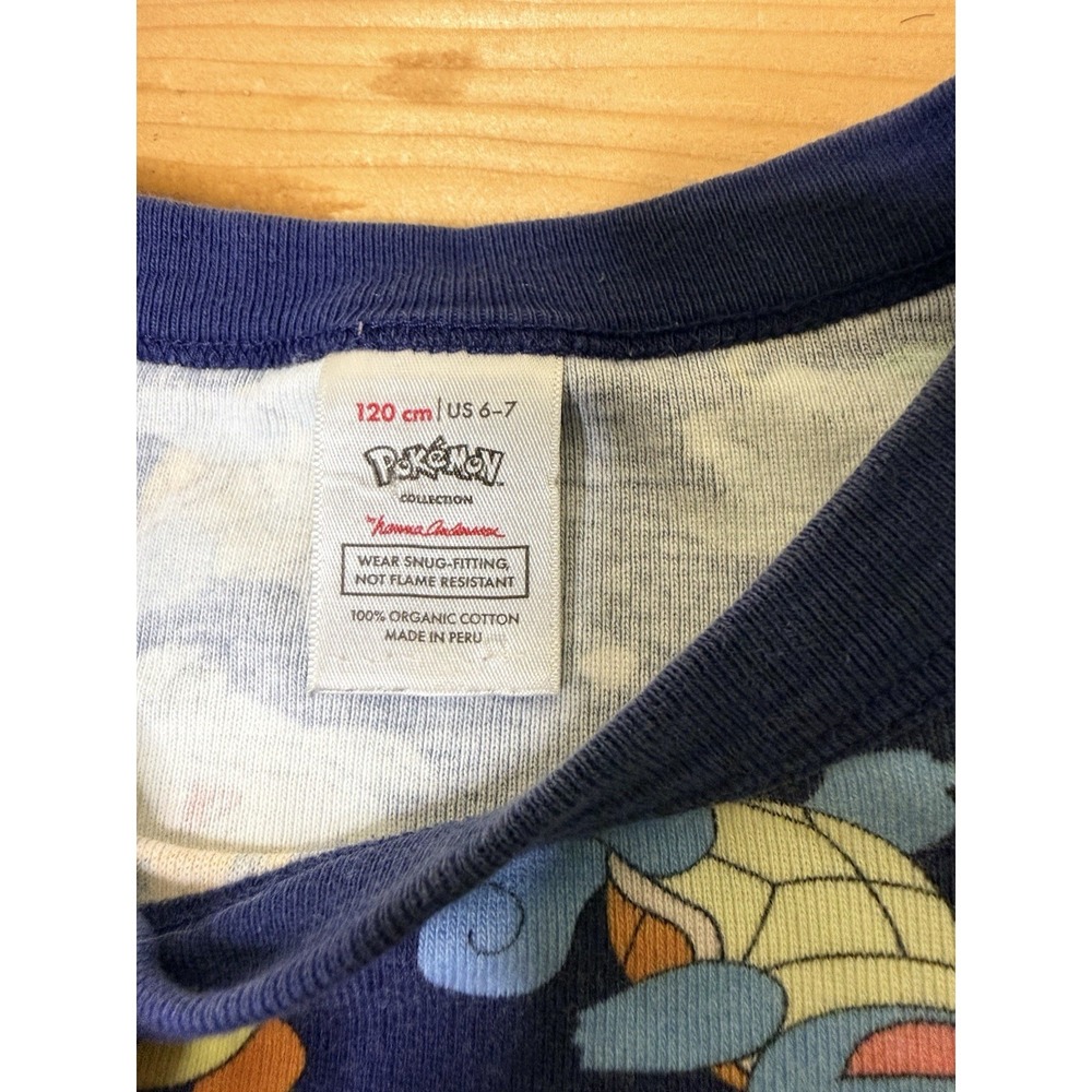 Hanna Andersson Pokemon All over Print 2 Pc Long Sleeve Pajamas Kids Sz 120/6-7 - Picture 4 of 4